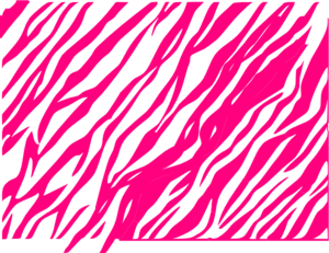 Pink And White Zebra Print Background Clip Art