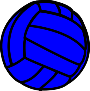 Blue Volleyball Clip Art