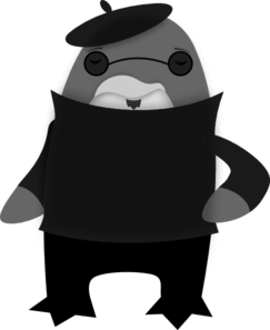 Artist Penguin Clip Art