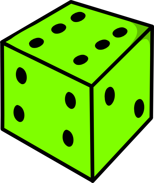 green dice clipart - photo #2