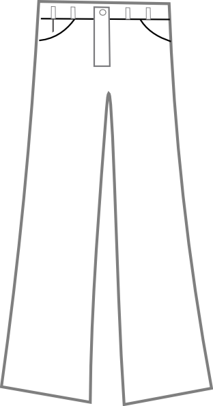 jeans clipart black and white - photo #1