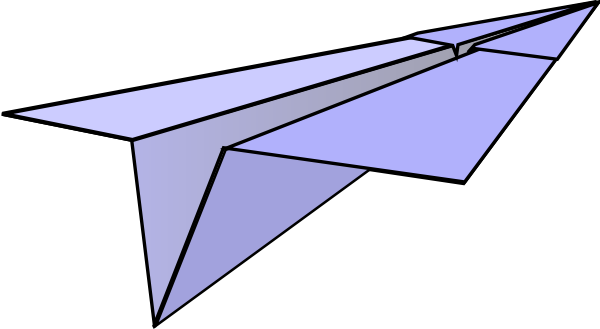 Paper Airplane Clip Art at Clker.com - vector clip art online, royalty