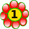 Counting Flower Clip Art