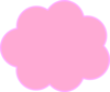 Pink Thought Bubble4 Clip Art
