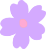 Purple And Pink Flower Clip Art
