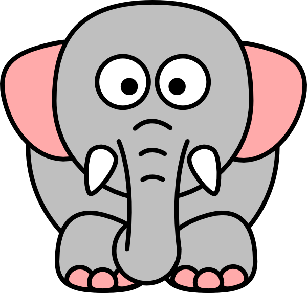 free clipart elephant cartoon - photo #19