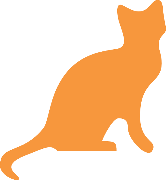 clipart image silhouette of a cat - photo #33