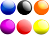 Glossy Balls Clip Art