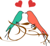 Birds On A Branch3 Clip Art