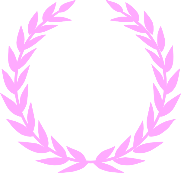 Laurel Pink Wreath Clip Art at Clker.com - vector clip art online