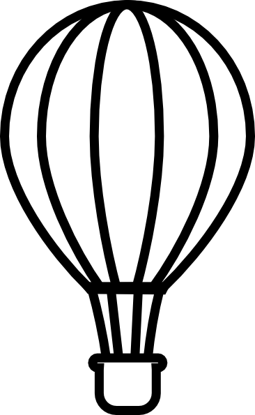 clipart balloon black and white - photo #43