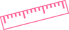 Dark Pink Ruler Clip Art