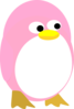 Pink Penguin Princess Clip Art