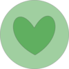Heart In Circle Green Clip Art