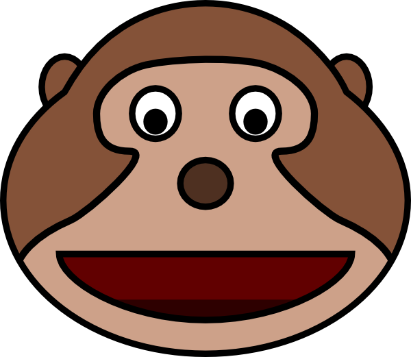 monkey head clip art - photo #5