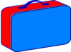 Red And Blue Lunchbox Clip Art