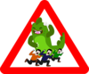 Godzilla Danger Clip Art