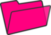 Pink Folder Clip Art
