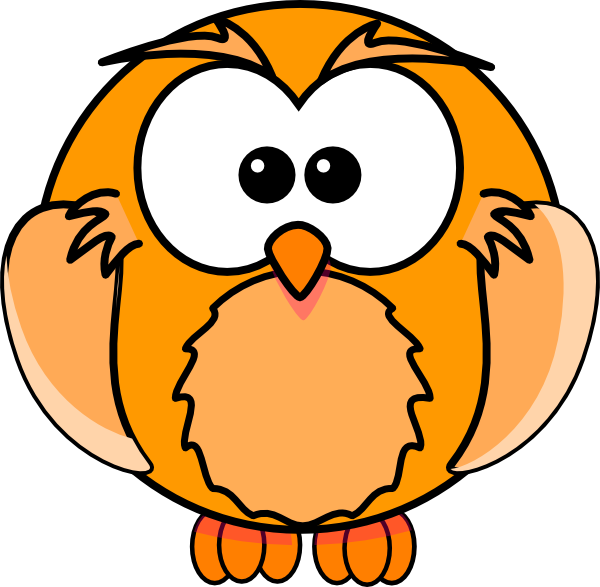 clip art orange owl - photo #44