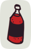 Red Drawn Bottle Clip Art