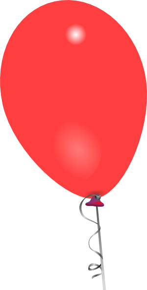 free clip art red balloon - photo #5