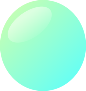 Green & Blue Bubbble Clip Art