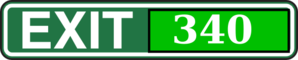 Exit 340 Tab Clip Art