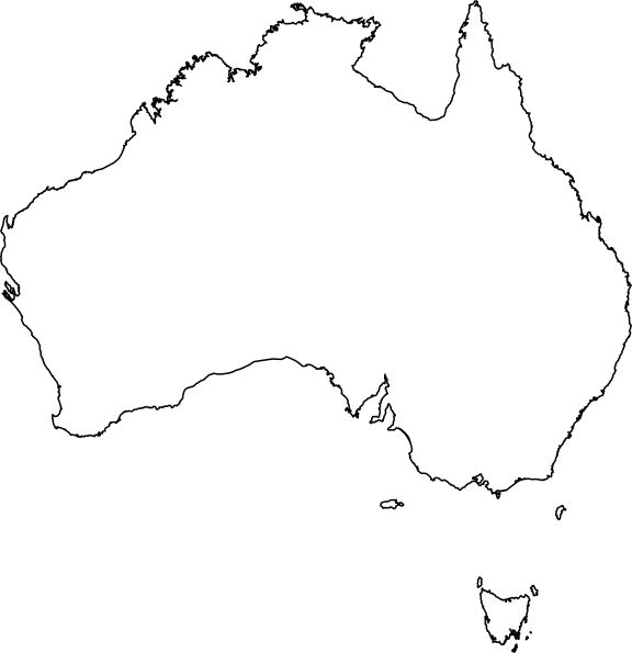 clipart map of australia - photo #2