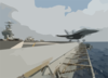 F/a-18 Catapult Launch From Flight Deck. Clip Art