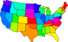 United States Color Clip Art