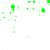 Splatter Green Clip Art