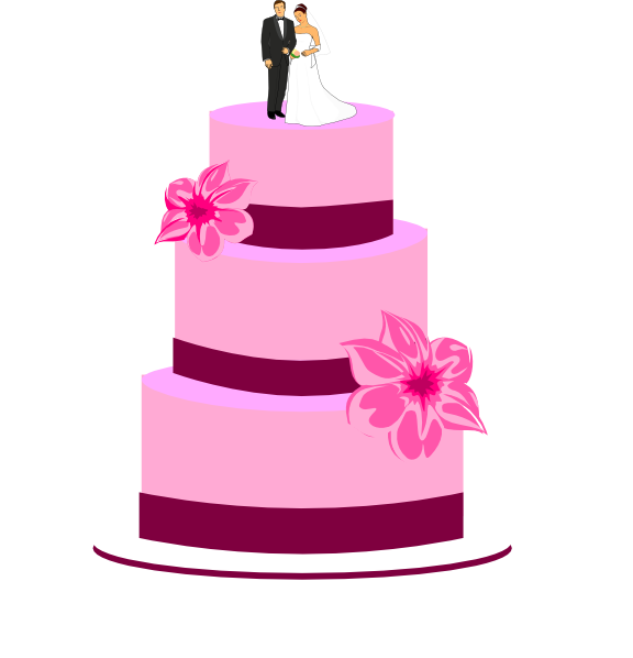 free clipart wedding cake - photo #1