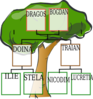 Family Tree - 3-generation Clip Art