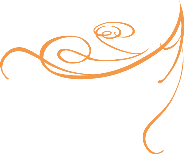 Decorative Swirl Orange