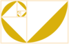 Fibonacci Spiral Yellow Clip Art