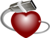 Usb Heart Clip Art