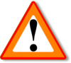 Red Oranve Warning Clip Art