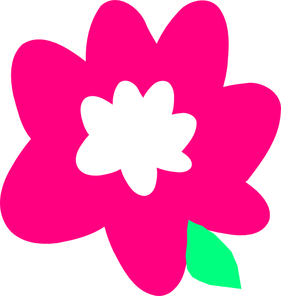 Pink Cartoon Flower clip art