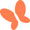 Coral Butterfly Clip Art