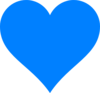 Aqua Blue Heart Clip Art