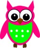 Pinkowl Clip Art