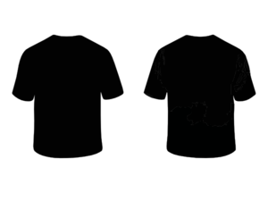 Black T-shirt Template Clip Art at  - vector clip art online,  royalty free & public domain