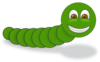 Smiling Catepillar Clip Art