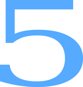 5 Countdown Clip Art