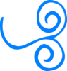 Blue Swirl Clip Art