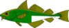 Fish Green  Clip Art