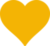 Orange Heart 00001 Clip Art