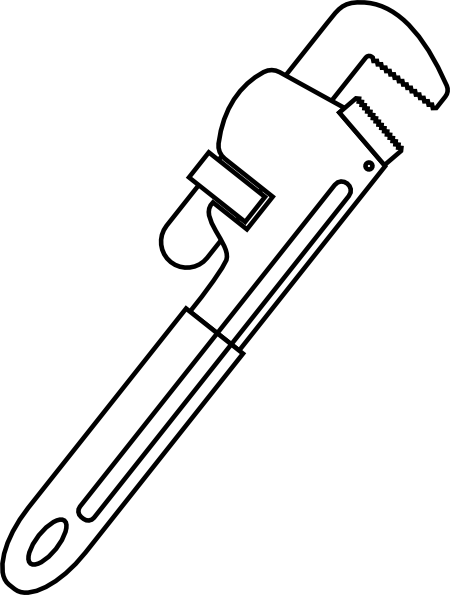 Pipe Wrench Clip Art at Clker.com - vector clip art online, royalty