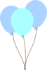 Blue Balloons Clip Art