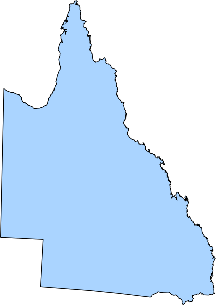 free clipart map of queensland - photo #1